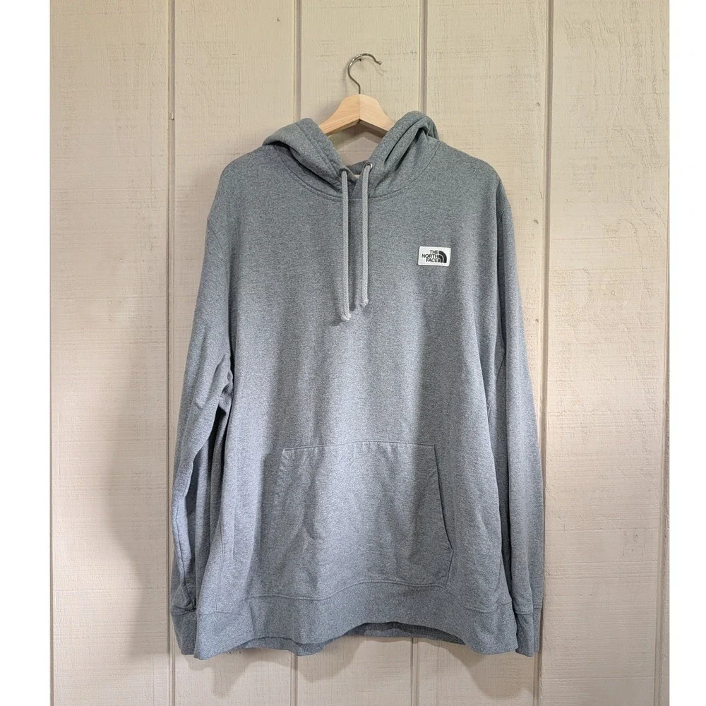 The North Face Mens Heritage Patch Pullover Hoodie Grey XXL NF0A7UNN